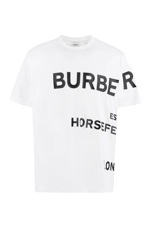 Horseferry print cotton T-shirt-0